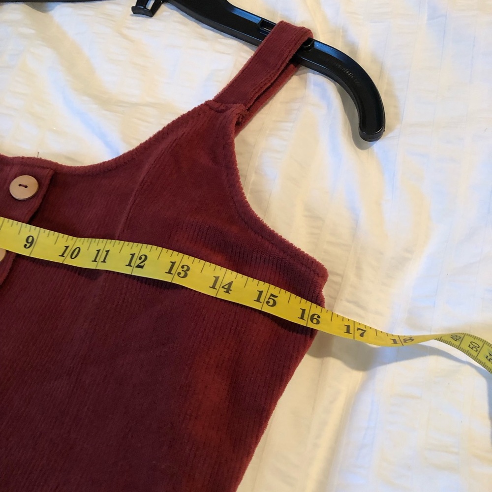 Ardene Rust Button-Front Mini Dress - Picture 6 of 7